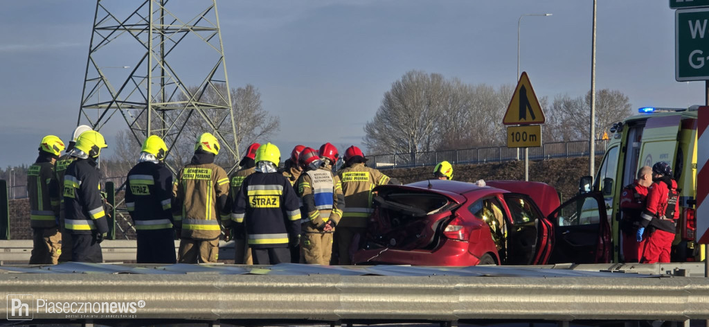 Karambol na S7. Droga zamknięta