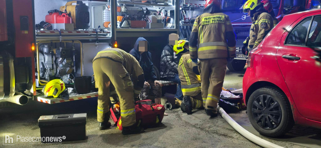 Pożar w bloku. Ewakuowano mieszkańców