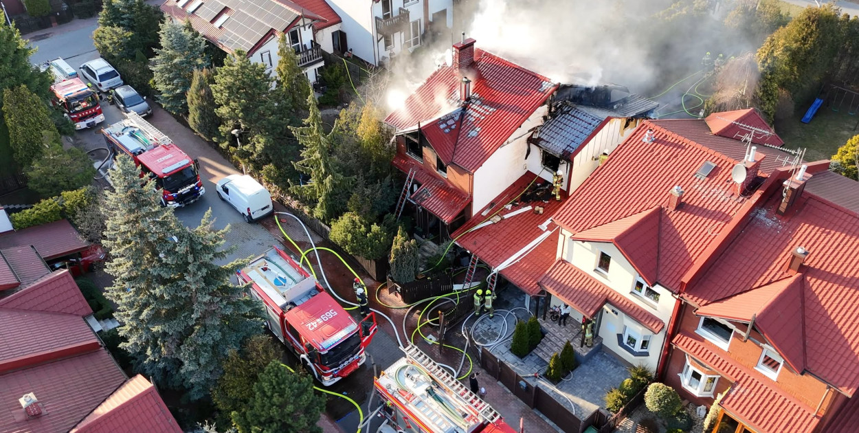 Pożar na osiedlu w Nowej Iwicznej