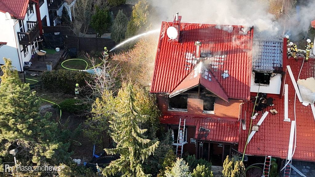 Pożar na osiedlu w Nowej Iwicznej
