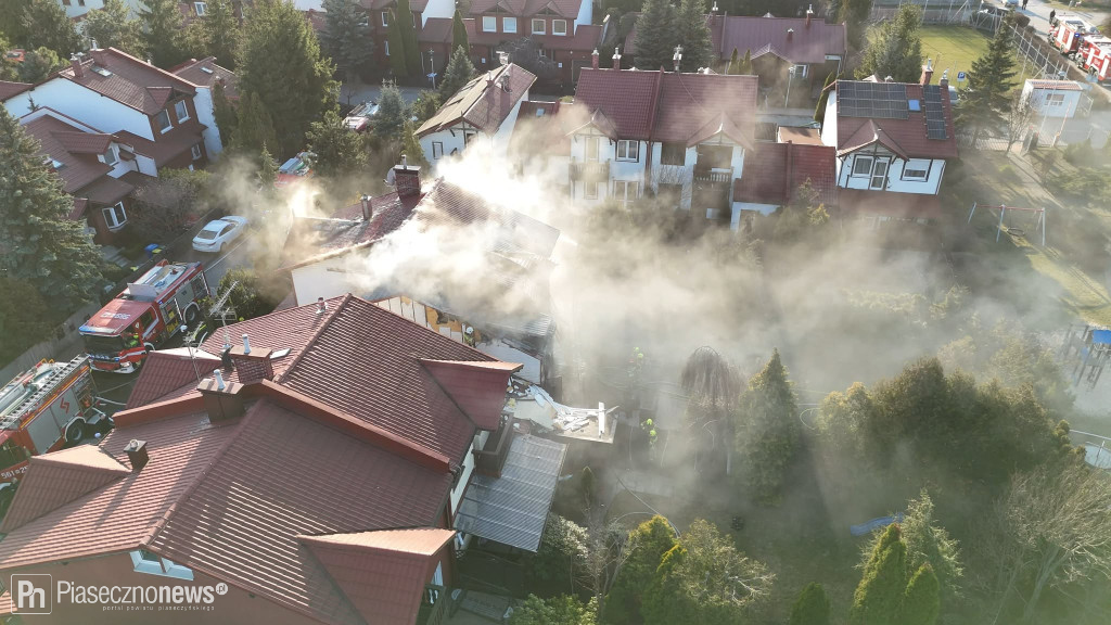 Pożar na osiedlu w Nowej Iwicznej