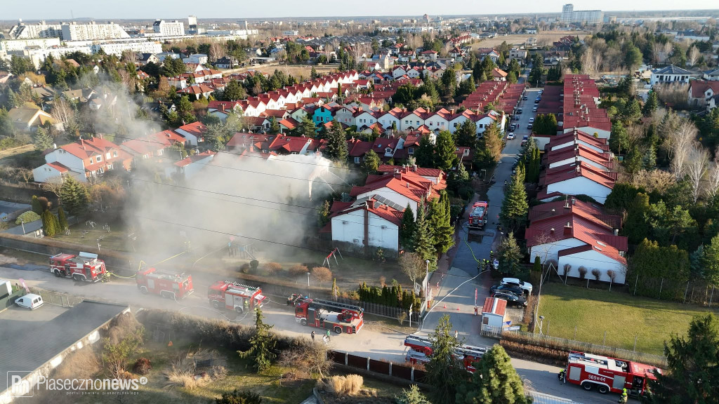 Pożar na osiedlu w Nowej Iwicznej