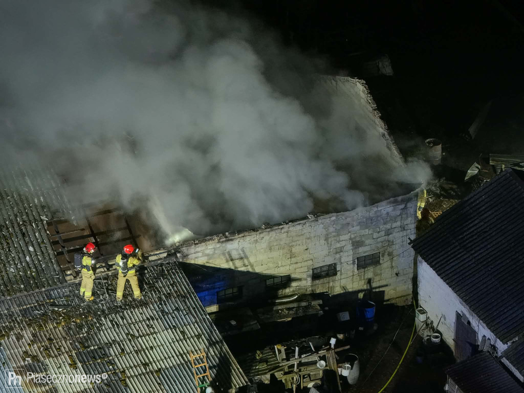 Nocny pożar pod Tarczynem