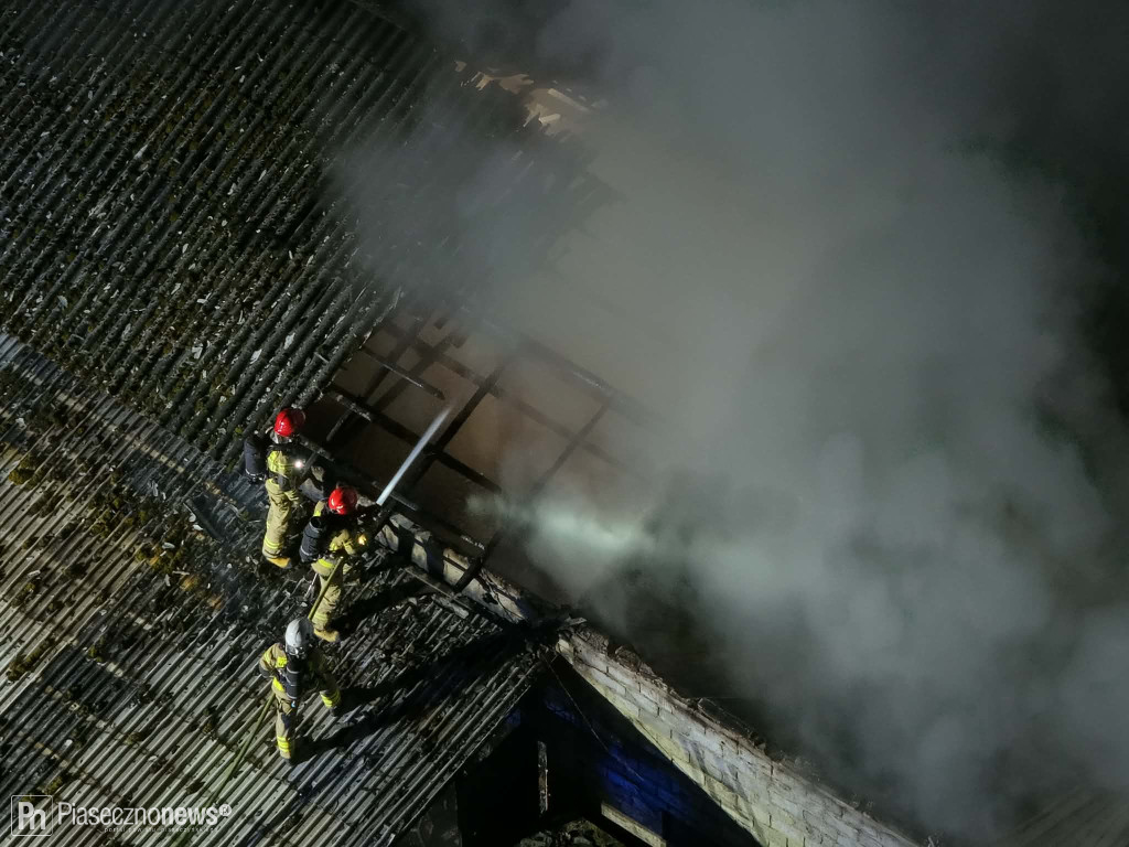 Nocny pożar pod Tarczynem