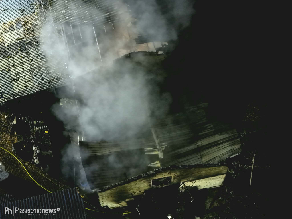 Nocny pożar pod Tarczynem