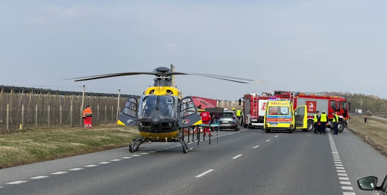 Groźny wypadek na drodze krajowej nr 50