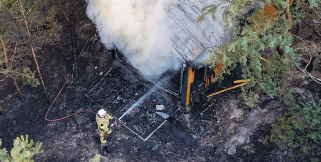 Pożar domu w Woli Prażmowskiej