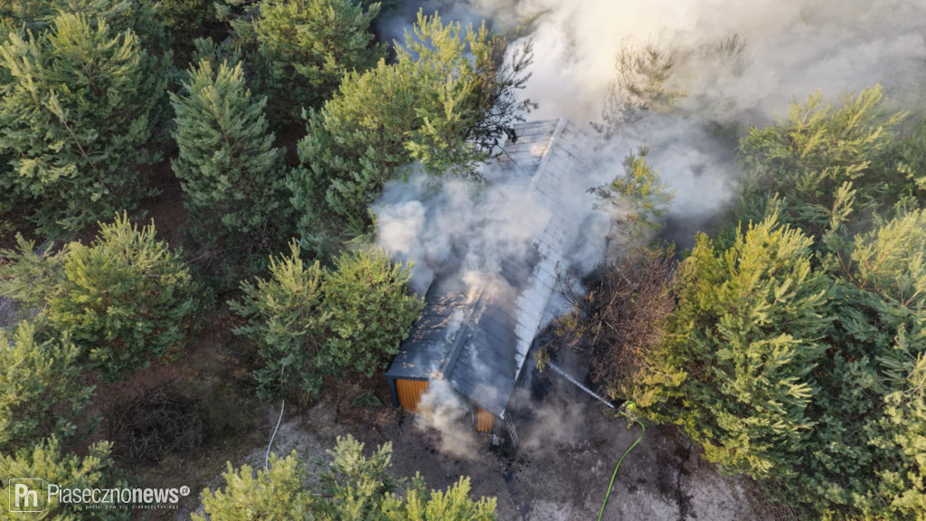 Pożar domu w Woli Prażmowskiej