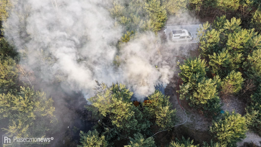 Pożar domu w Woli Prażmowskiej