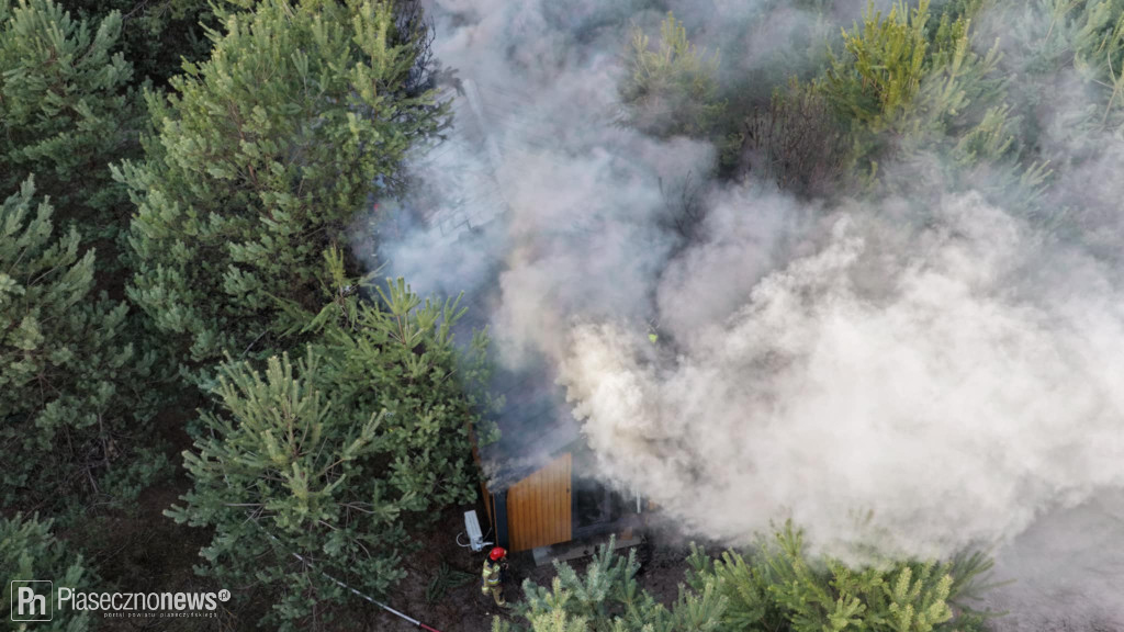 Pożar domu w Woli Prażmowskiej