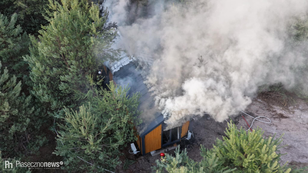 Pożar domu w Woli Prażmowskiej
