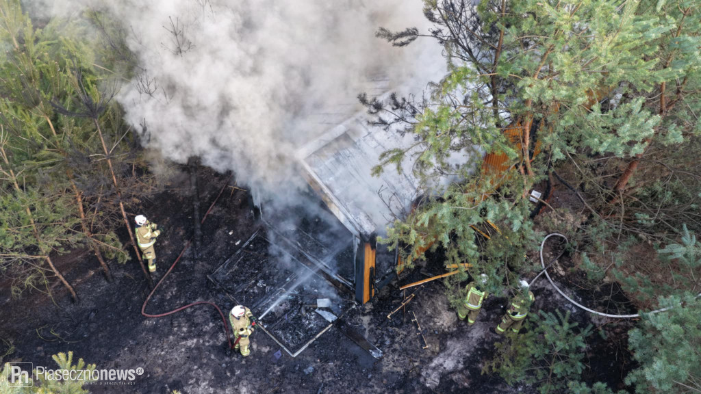 Pożar domu w Woli Prażmowskiej