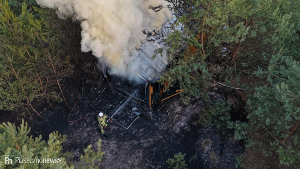 Pożar domu w Woli Prażmowskiej
