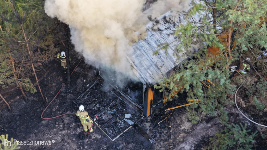 Pożar domu w Woli Prażmowskiej