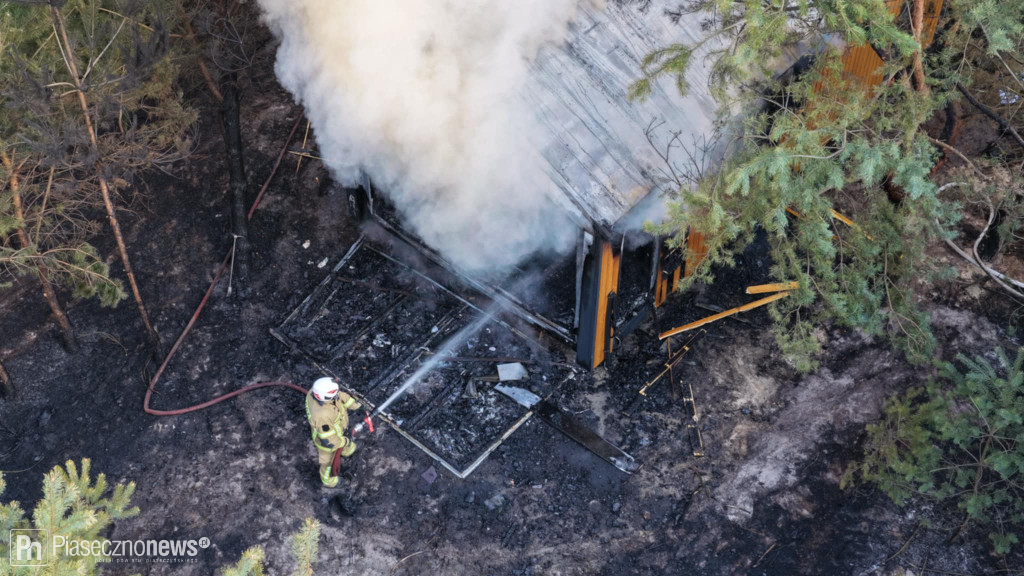 Pożar domu w Woli Prażmowskiej