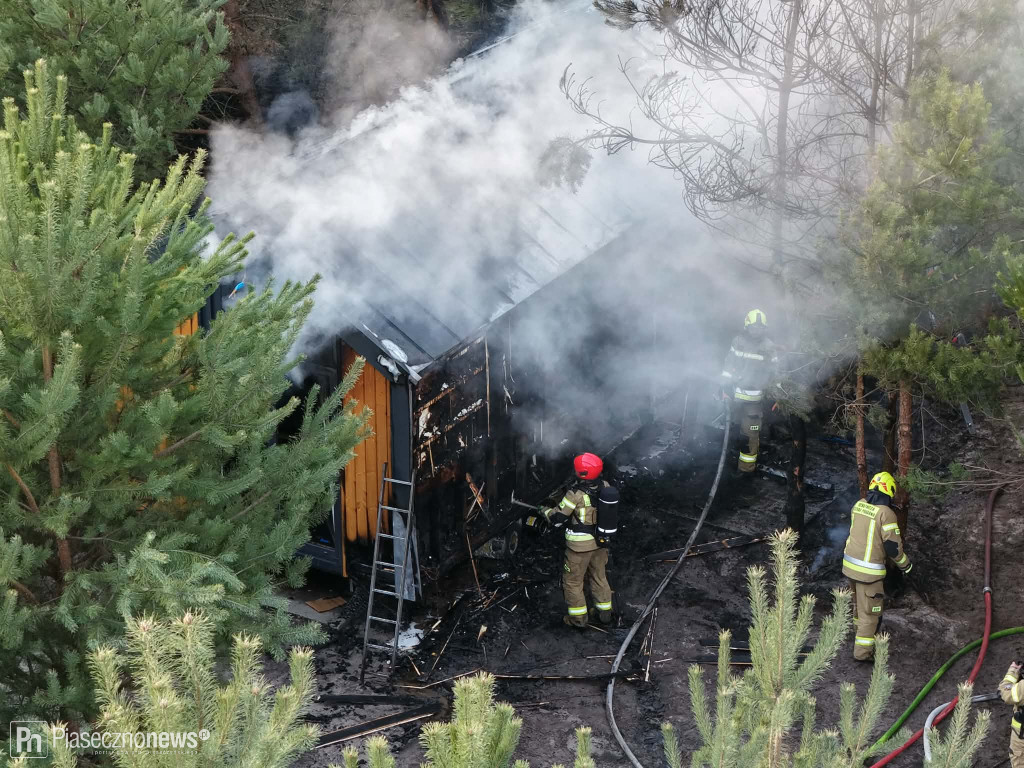Pożar domu w Woli Prażmowskiej
