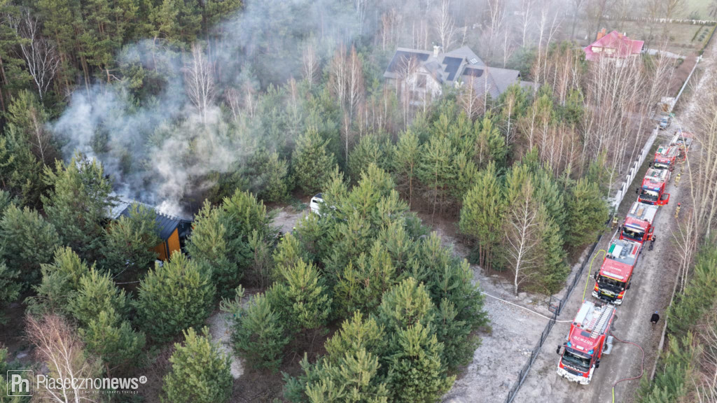 Pożar domu w Woli Prażmowskiej