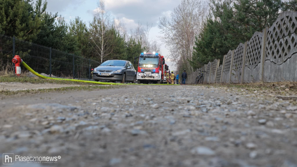 Pożar domu w Woli Prażmowskiej