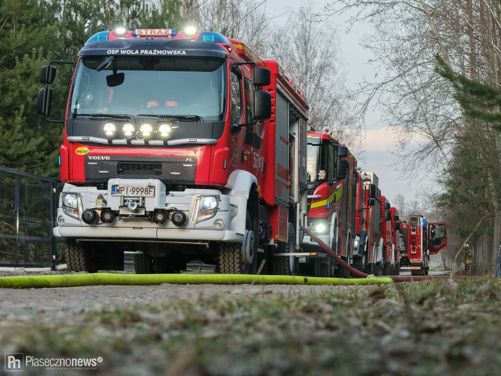 Pożar domu w Woli Prażmowskiej