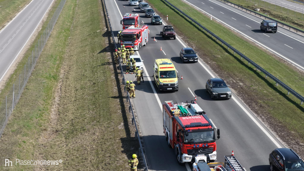 Niebezpieczne zdarzenie na trasie S7