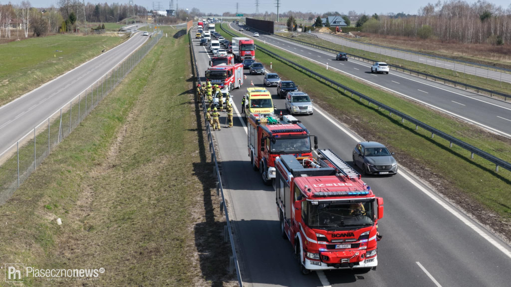 Niebezpieczne zdarzenie na trasie S7