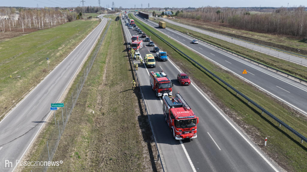 Niebezpieczne zdarzenie na trasie S7