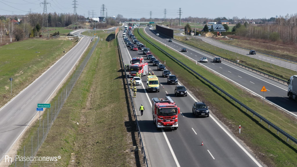 Niebezpieczne zdarzenie na trasie S7