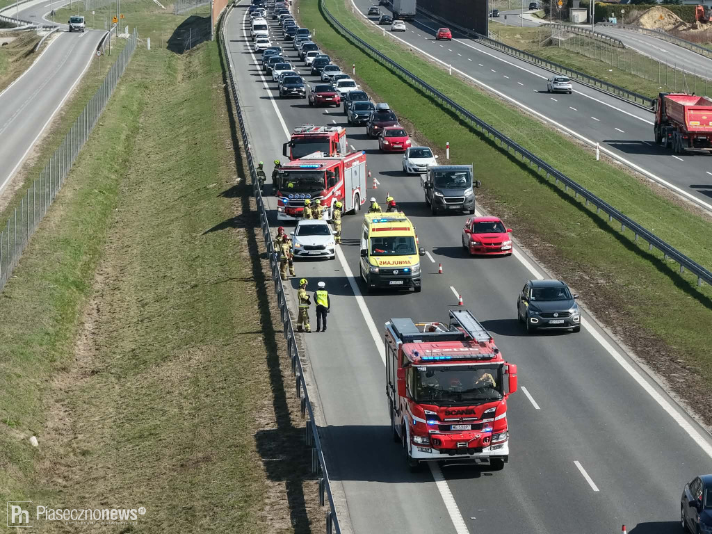 Niebezpieczne zdarzenie na trasie S7