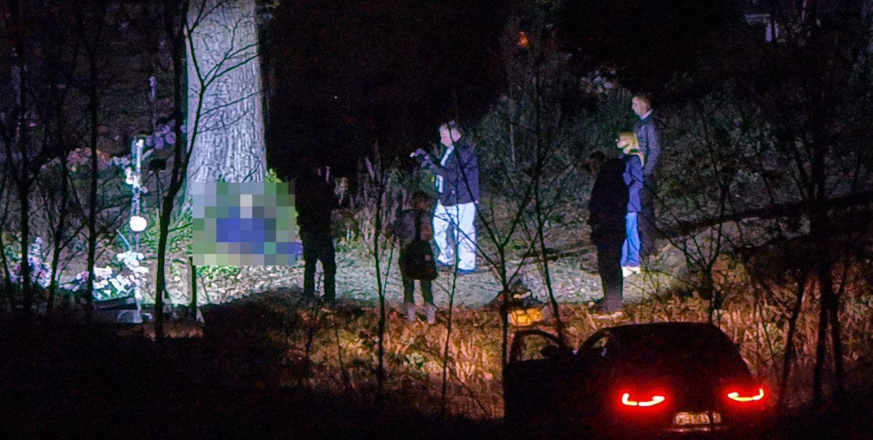 Zamordował kobietę. Ciało podejrzanego w Prażmowie