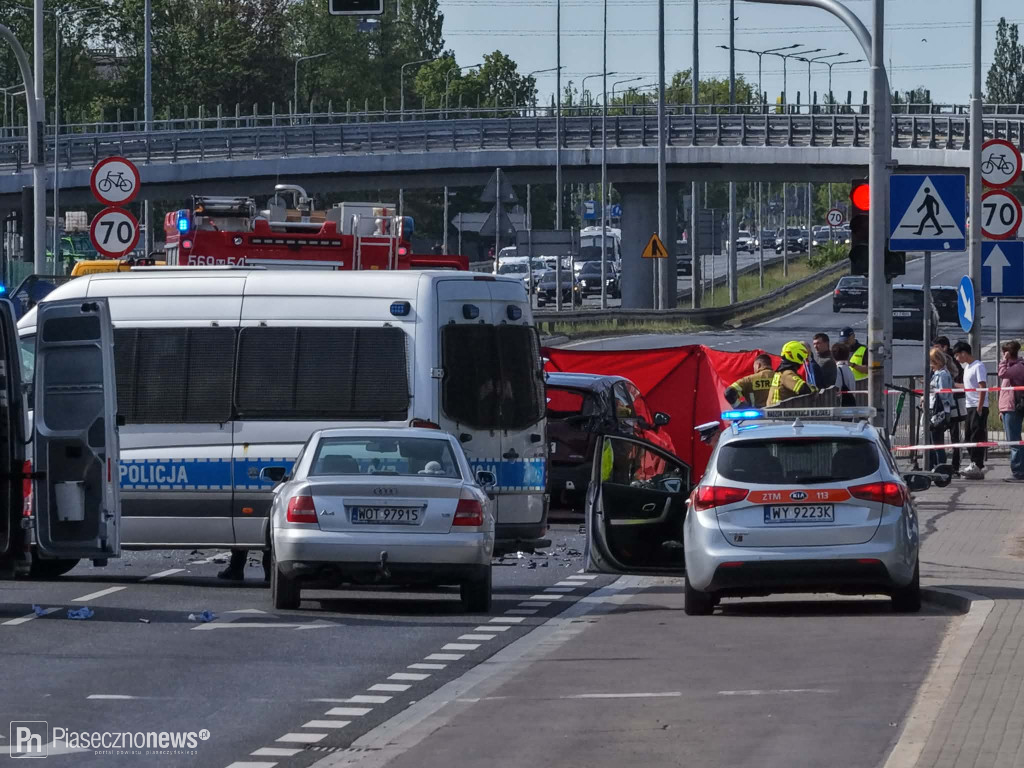 Zginął motocyklista! Utrudnienia na Puławskiej