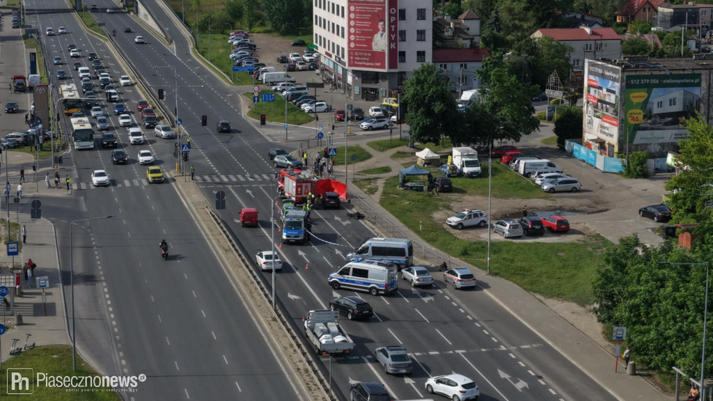 Zginął motocyklista! Utrudnienia na Puławskiej