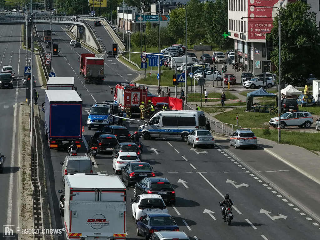Zginął motocyklista! Utrudnienia na Puławskiej