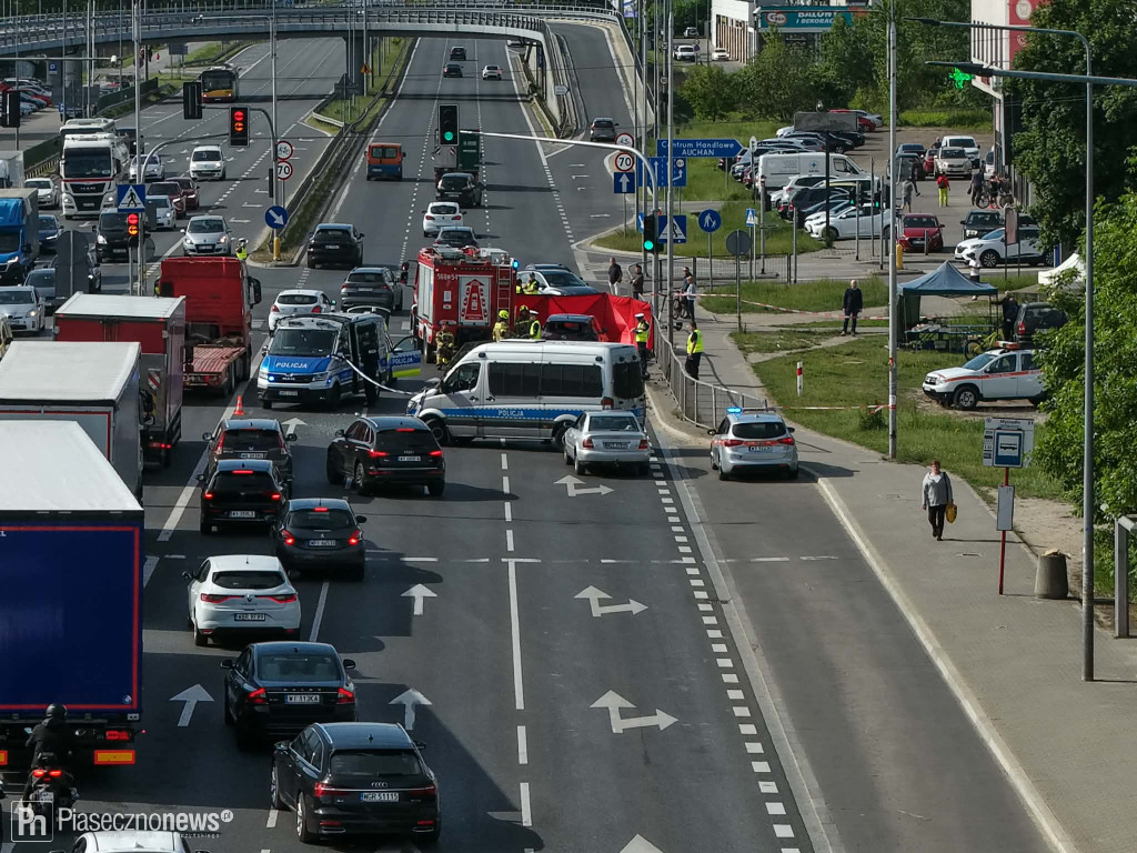 Zginął motocyklista! Utrudnienia na Puławskiej
