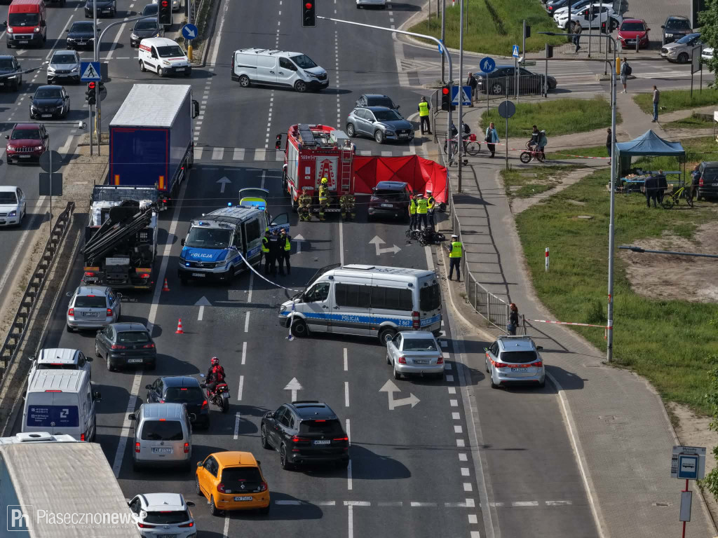 Zginął motocyklista! Utrudnienia na Puławskiej