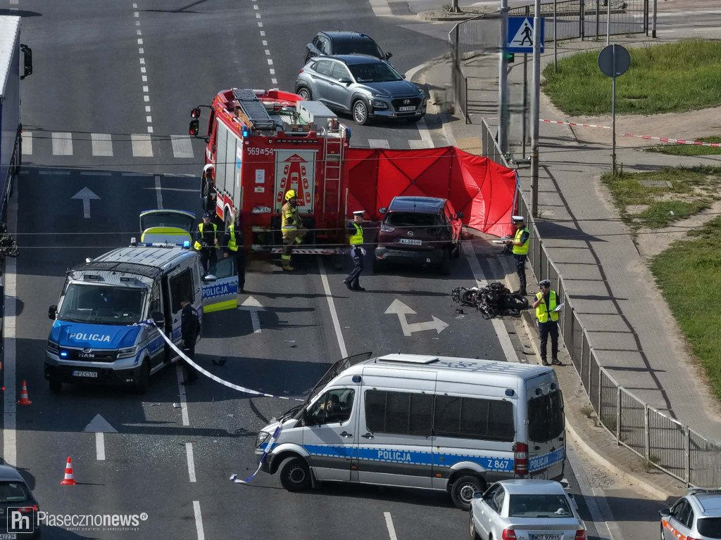 Zginął motocyklista! Utrudnienia na Puławskiej
