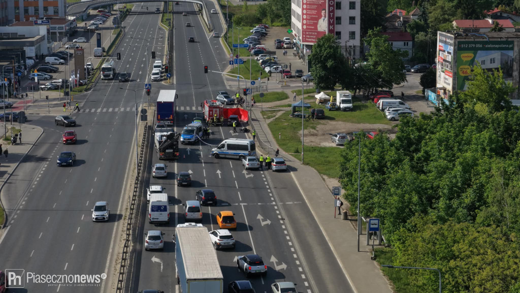Zginął motocyklista! Utrudnienia na Puławskiej