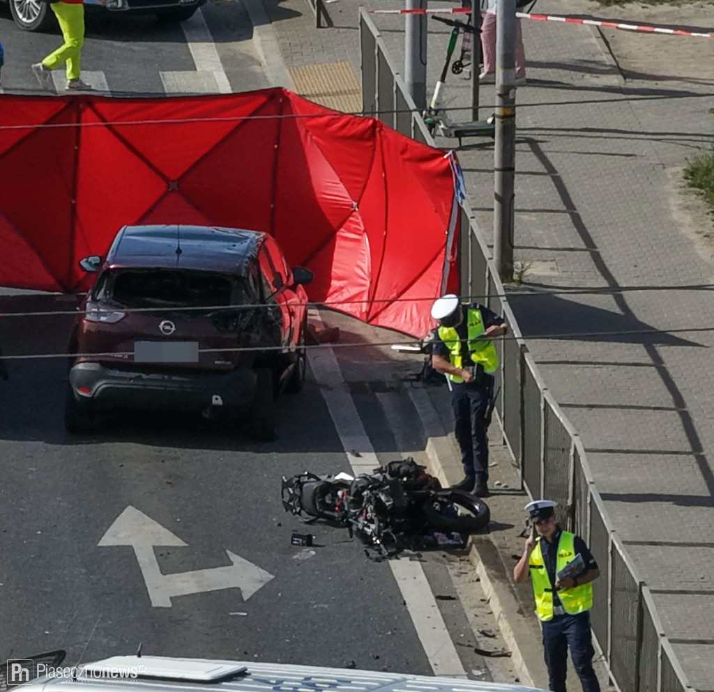 Zginął motocyklista! Utrudnienia na Puławskiej