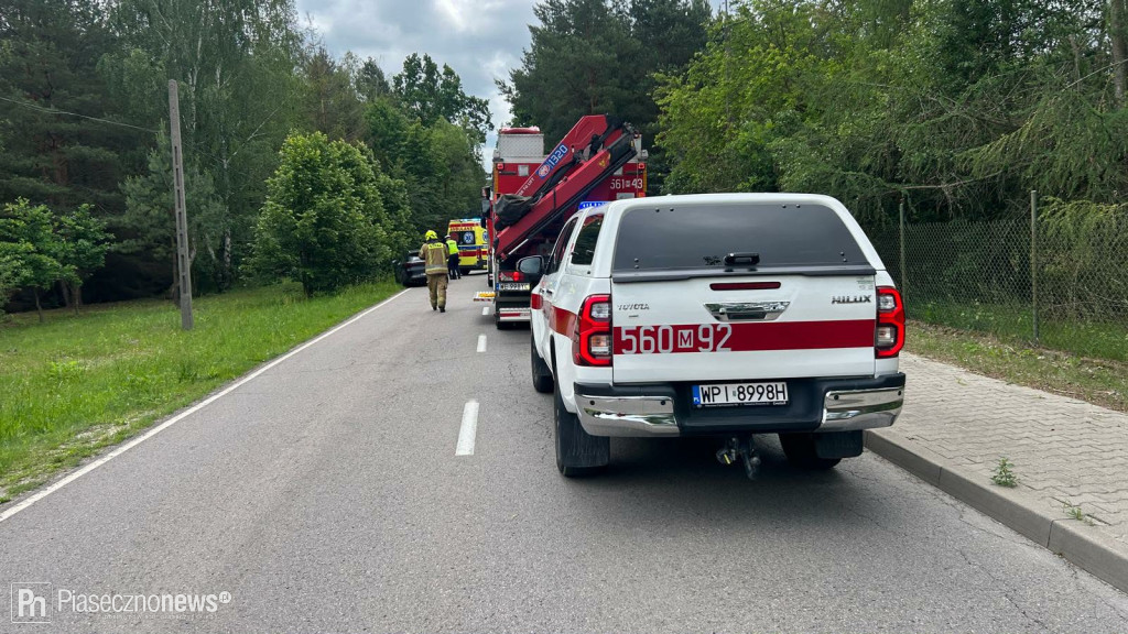 Czołowe zderzenie ze śmieciarką