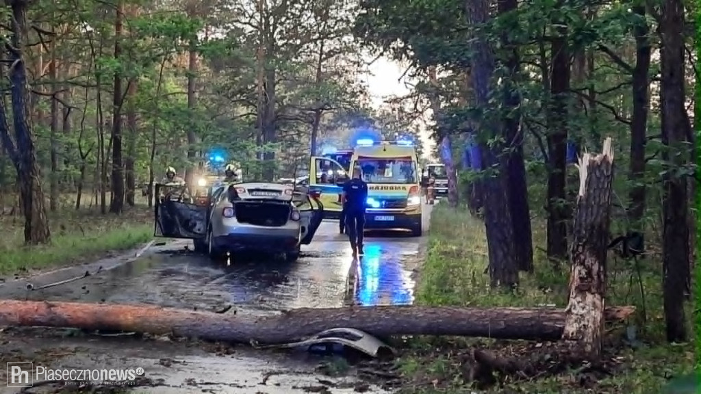 Samochód stanął w płomieniach