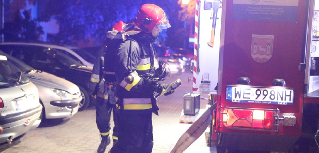 Nocna akcja strażaków!