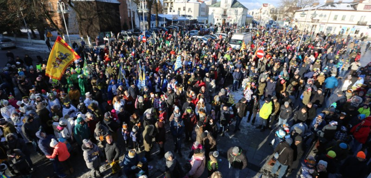 Orszak Trzech Króli na ulicach Piaseczna