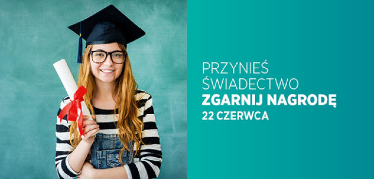 Zdobądź bon na zakupy za świadectwo z wyróżnieniem