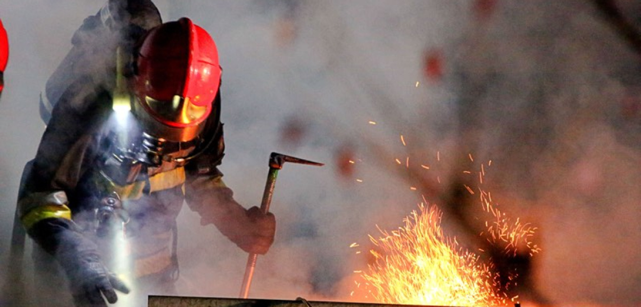 Budynek płonął jak pochodnia