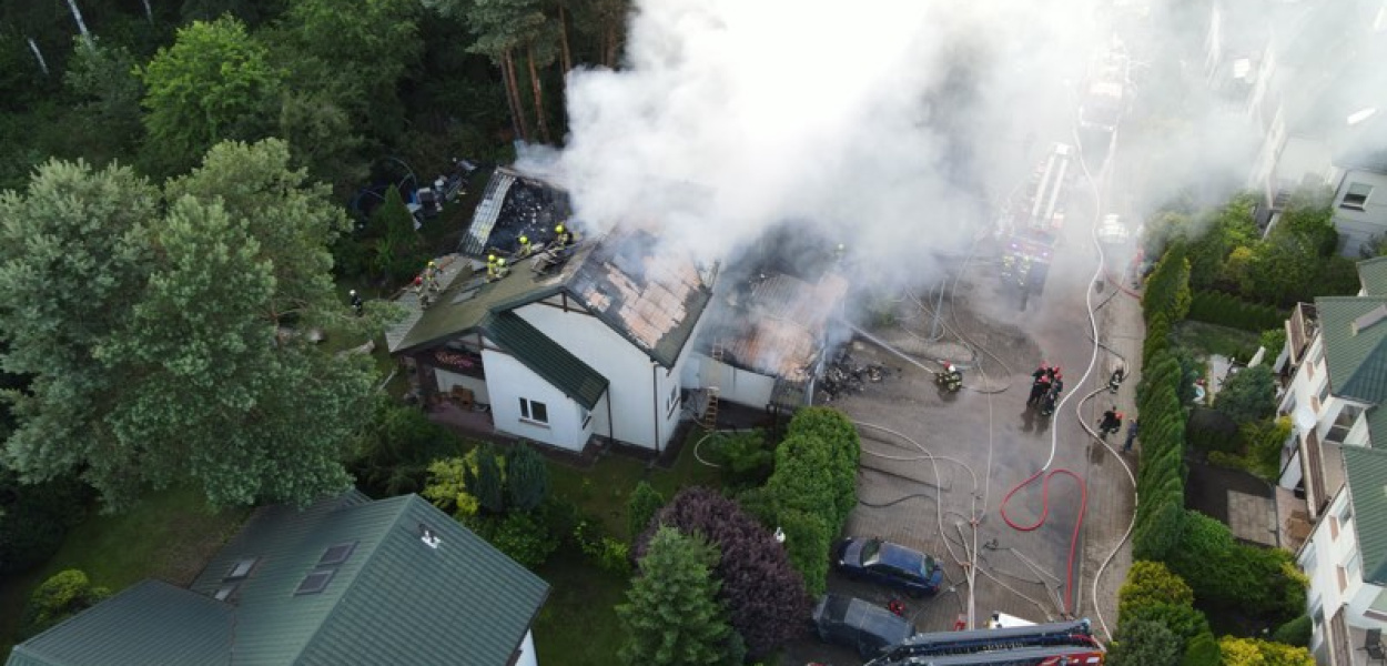 113 strażaków gasiło pożar ponad 8 godzin