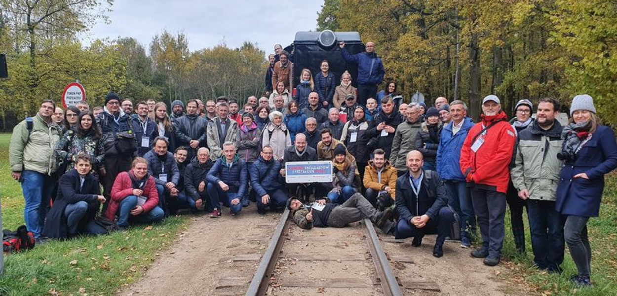 Miłośnicy kolei z całej Polski odwiedzili Piaseczno