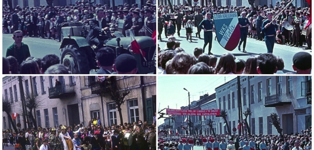 Pochód 1-majowy w Górze Kalwarii. Minęło ponad 50 lat