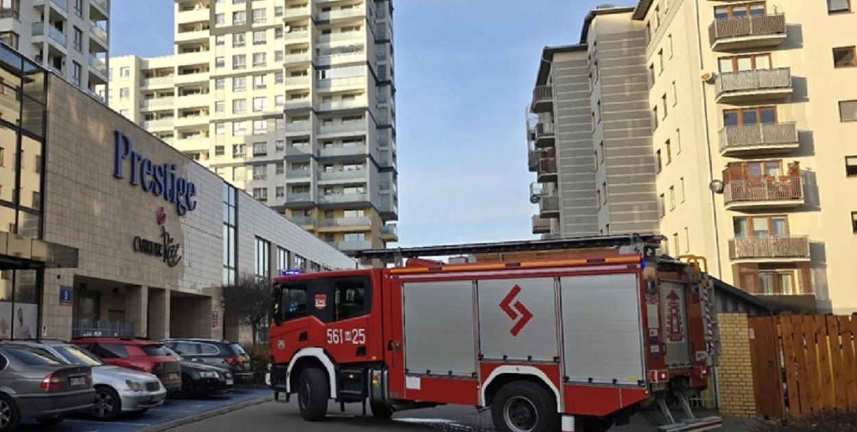 Alarm bombowy na Ptasim Osiedlu