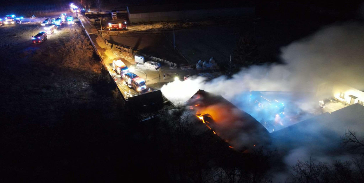 Koszmarny pożar w stadninie! Życie straciło 13 koni