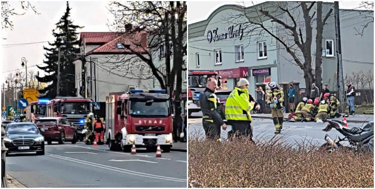 Potrącenie motocyklisty 