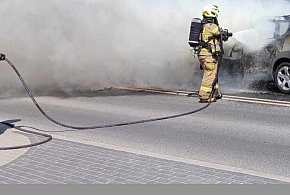 Pożar samochodu na Chyliczkowskiej-105125